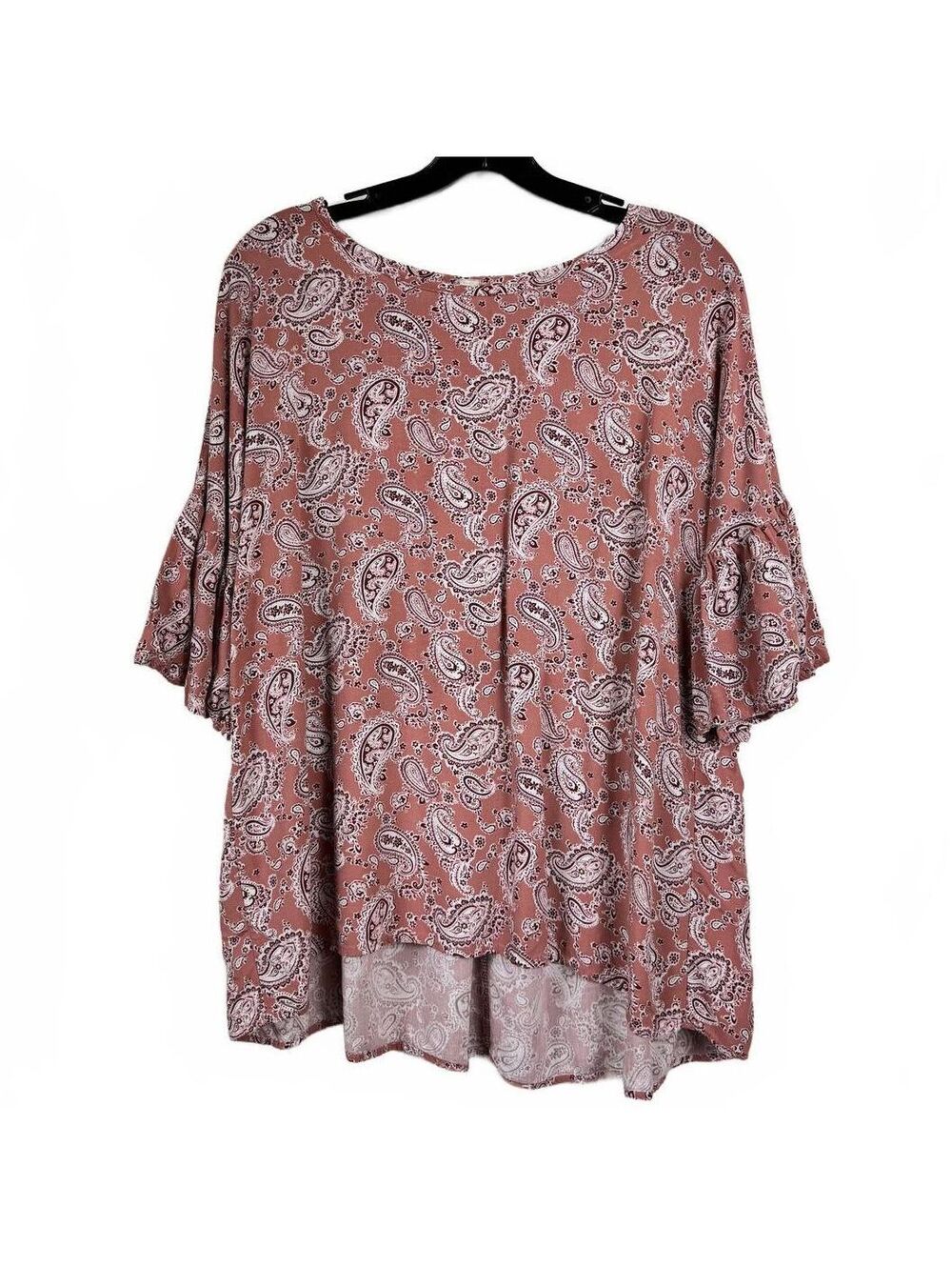 Crepas Pink Short sleeve blouse Women's size Large